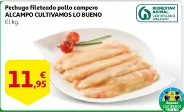 Oferta de Alcampo - Pechuga Fileteada Pollo Campero por 11,95€ en Alcampo