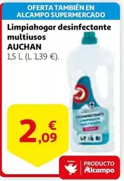 Oferta de Auchan - Limpiahogar Desinfectante Multiusos por 2,09€ en Alcampo