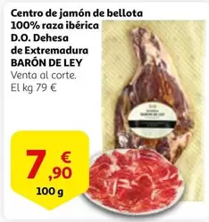 Oferta de Barón de Ley - Centro De Jamón De Bellota 100% Raza Ibérica D.o. Dehesa De Extremadura por 7,9€ en Alcampo