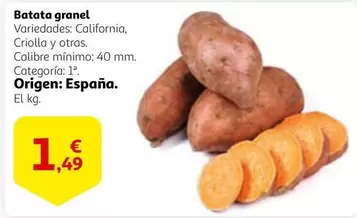 Oferta de Batata Granel por 1,49€ en Alcampo