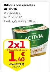 Oferta de Activia - Bifidus Con Cereales por 2,79€ en Alcampo