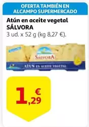 Oferta de Salvora - Atun En Aceite Vegetal por 1,29€ en Alcampo