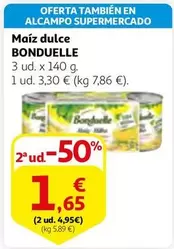 Oferta de Bonduelle - Maiz Dulce por 1,65€ en Alcampo