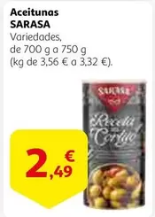 Oferta de Sarasa - Aceitunas por 2,49€ en Alcampo