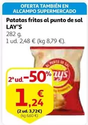 Oferta de Lay's - Patatas Fritas Al Punto De Sal por 2,48€ en Alcampo