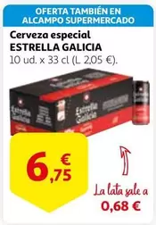 Oferta de Estrella Galicia - Cerveza Especial por 6,75€ en Alcampo