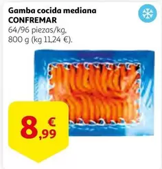 Oferta de Confremar - Gamba Cocida Mediana por 8,99€ en Alcampo