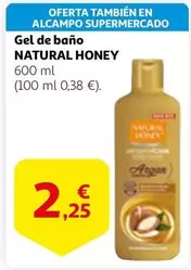 Oferta de Natural Honey - Gel De Bano por 2,25€ en Alcampo