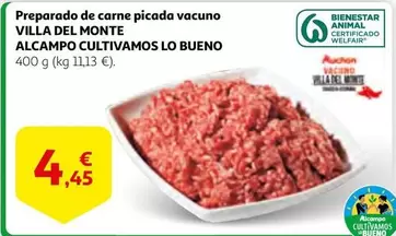 Oferta de Alcampo - Preparado De Carne Picada Vacuno por 4,45€ en Alcampo