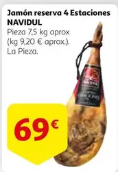 Oferta de Navidul - Jamon Reserva 4 Estaciones por 69€ en Alcampo