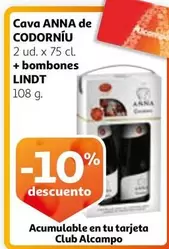 Oferta de Lindt - Cava Anna De Codorniu en Alcampo