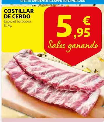 Oferta de Costillar De Cerdo por 5,95€ en Alcampo