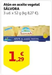 Oferta de Salvora - Atun En Aceite Vegetal por 1,29€ en Alcampo