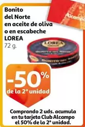 Oferta de Del Norte - Bonito  En Aceite De Oliva O En Escabeche en Alcampo