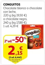 Oferta de Conguitos - Chocolate Blanco O Chocolate Con Leche por 2,15€ en Alcampo