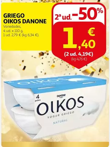 Oferta de Danone - Oikos Griego por 2,79€ en Alcampo