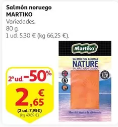 Oferta de Martiko - Salmon Noruego por 5,3€ en Alcampo