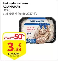 Oferta de Aguinamar - Pintxo donostierra por 3,33€ en Alcampo