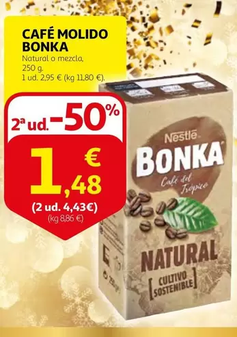 Oferta de Nestlé - Café Molido Bonka por 2,95€ en Alcampo