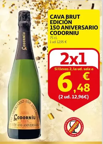 Oferta de Codorniu - Cava Brut Edicion 150 Aniversario por 12,95€ en Alcampo