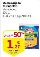 Oferta de El Caserío - Queso Rallado por 2,53€ en Alcampo