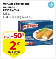 Oferta de Pescanova - Merluza A La Romana En Lomos por 3,99€ en Alcampo