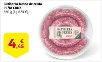 Oferta de Cruz - Butifarra Fresca De Cerdo por 4,45€ en Alcampo