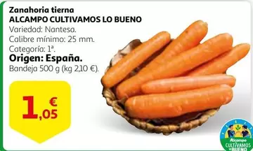 Oferta de Alcampo - Zanahoria Tierna Cultivamos por 1,05€ en Alcampo