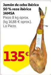 Oferta de Jamsa - Jamon De Cebo Iberico 50% Raza Iberica por 135€ en Alcampo