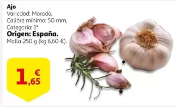 Oferta de Origen - Ajo por 1,65€ en Alcampo