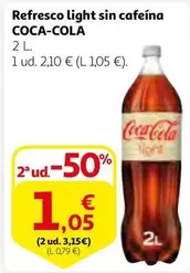 Oferta de Coca-Cola - Refresco Light Sin Cafeina por 1,05€ en Alcampo