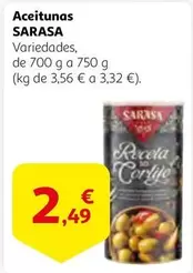 Oferta de Sarasa - Aceitunas por 2,49€ en Alcampo