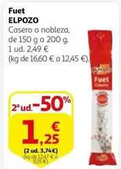 Oferta de Elpozo - Fuet por 2,49€ en Alcampo