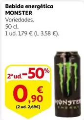 Oferta de Monster - Bebida Energetica por 1,79€ en Alcampo