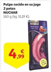 Oferta de Pulpo -  Cocido En Su Jugo 2 Patas por 4,99€ en Alcampo