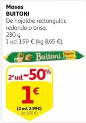 Oferta de Buitoni - Masas por 1€ en Alcampo