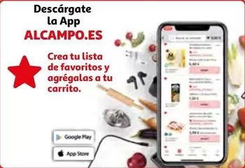 Oferta de Lista - Descargate La App en Alcampo