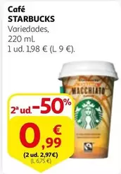 Oferta de Starbucks - Café por 1,98€ en Alcampo