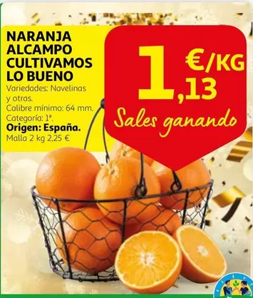 Oferta de Alcampo - Naranja Alcampo Cultivamos por 1,13€ en Alcampo