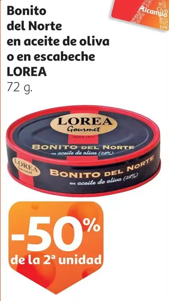 Oferta de Lorea - Bonito Del Norte En Aceite De Oliva O En Escabeche en Alcampo