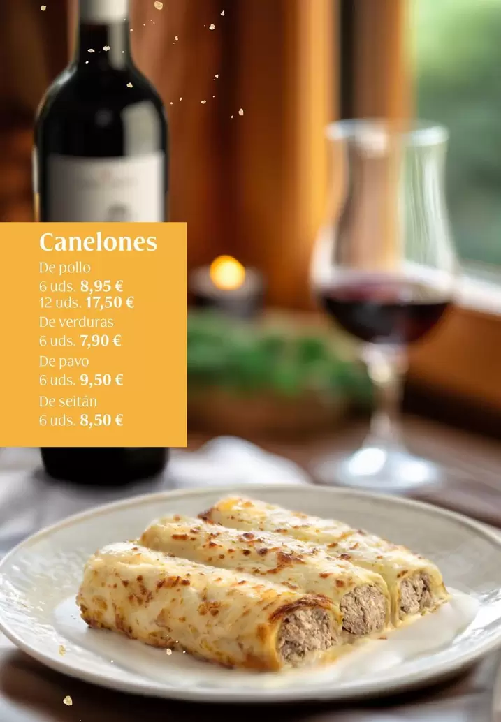 Oferta de Canelones por 7,9€ en Veritas