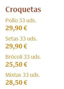 Oferta de Croquetas por 29,9€ en Veritas