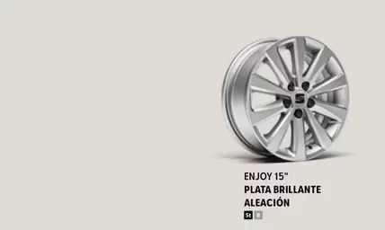 Oferta de Enjoy 15" Plata Brillante en SEAT