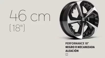 Oferta de Performance 18" Negro R Mecanizada en SEAT