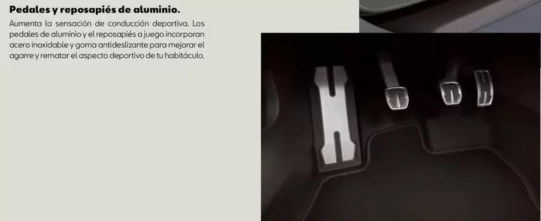 Oferta de Pedales Y Reposéplés De Aluminio en SEAT