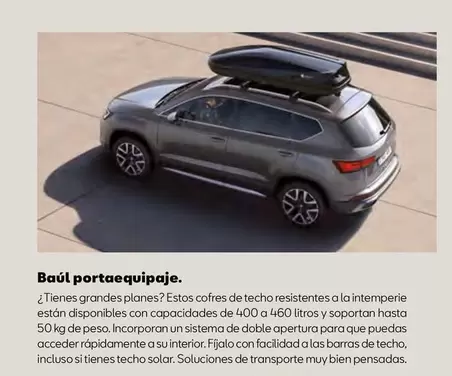 Oferta de Planes - Baúl Portaequipaje en SEAT