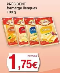 Oferta de Président - Formatge Llenques por 1,75€ en Keisy