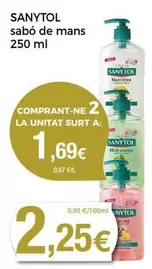 Oferta de Sanytol - Sabó De Mans por 2,25€ en Keisy