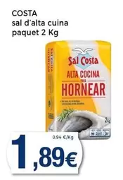 Oferta de Costa - Sal D'alta Cuina Paquet por 1,89€ en Keisy