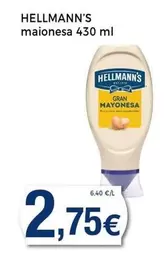 Oferta de Hellmann's - Maionesa por 2,75€ en Keisy